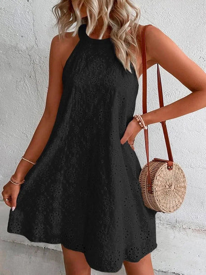 Rochie elegantă fără mâneci din dantelă Cristina Gore
