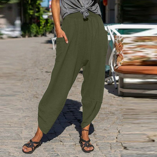 Relaxed Fit Cristina Gore Cotton Casual Pants