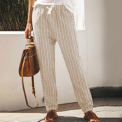 Pantaloni largi cu dungi, inspirați de Pinterest, de la Cristina Gore