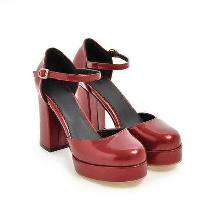 Pantofi cu platformă Cristina - model Pearly block