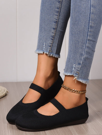 Balerini Cristina din tricot moale - Pantofi confortabili și respirabili