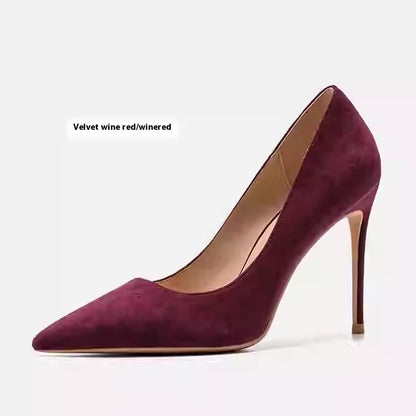 Tocuri stiletto elegante din piele de la Cristina Gore