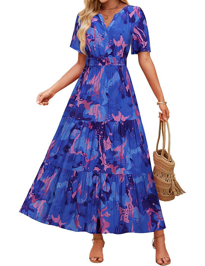 Rochie maxi cu imprimeu floral Cristina Gore Summer Comfort