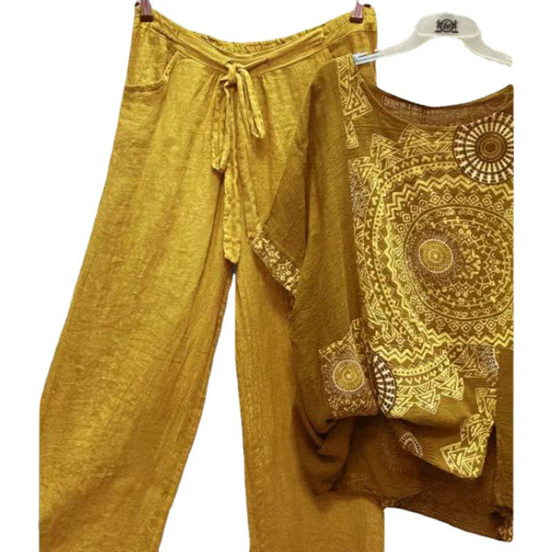 Set de două piese imprimate Cristina - inspirație boemă