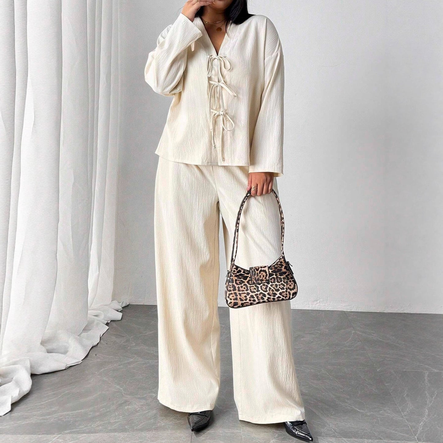 Elegant Apricot Lounge Set Cristina Gore Womenswear
