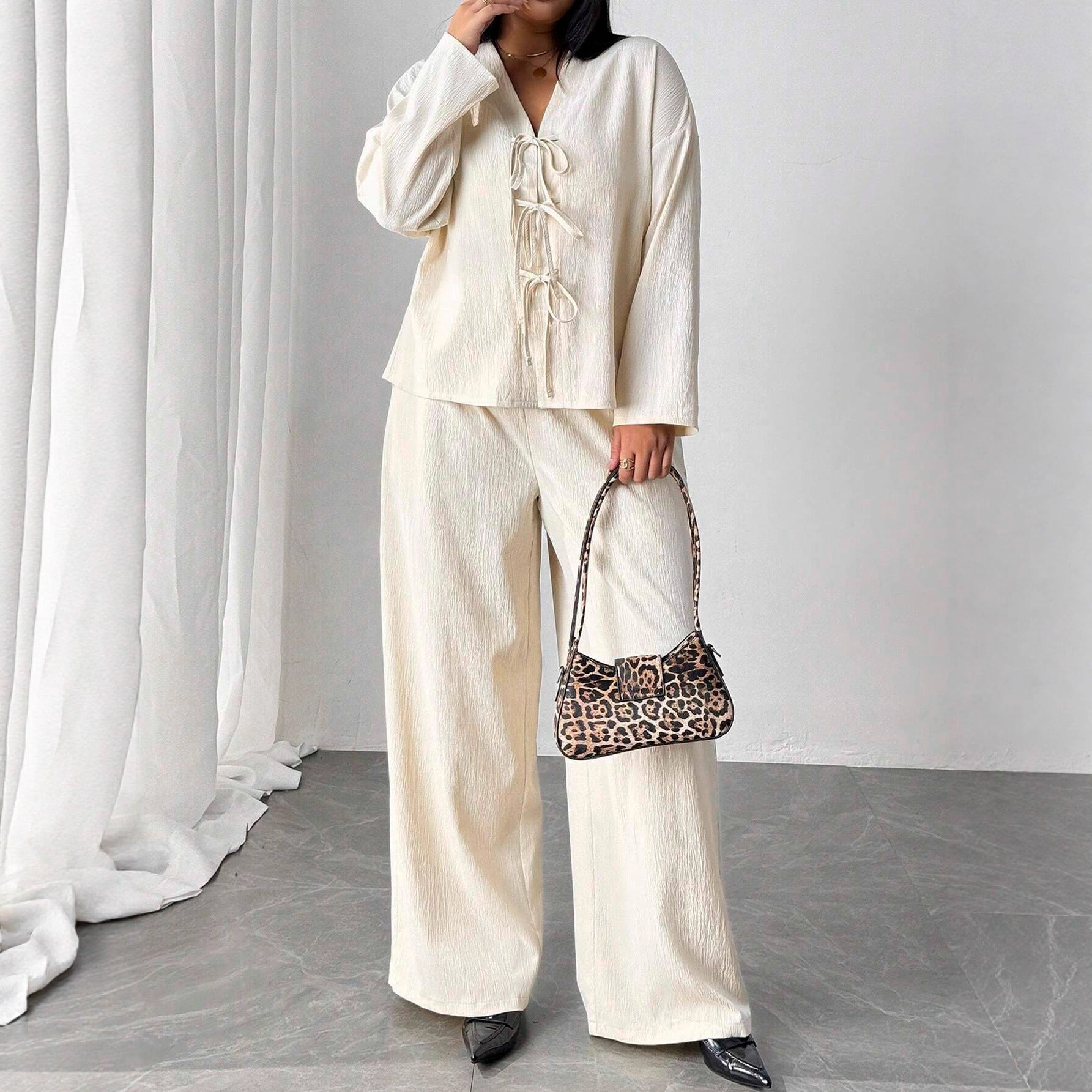 Elegant Apricot Lounge Set Cristina Gore Womenswear