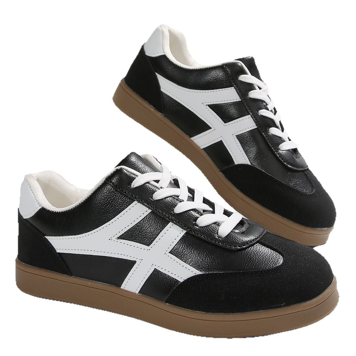 Teniși retro Cristina - Model cu vârf rotund pentru femei