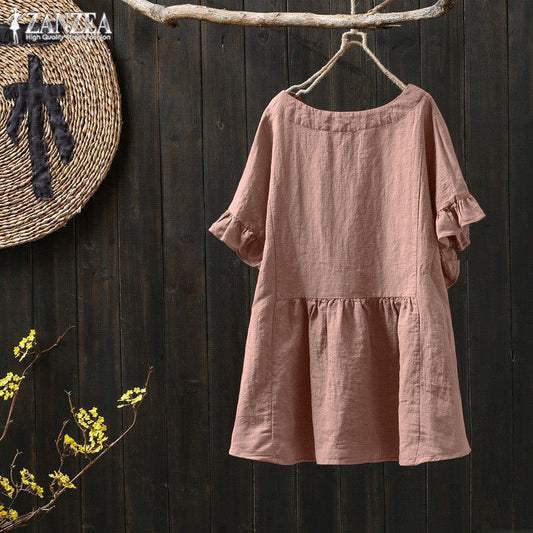 Bluză din bumbac cu volane, inspirată de Pinterest, de Cristina Gore