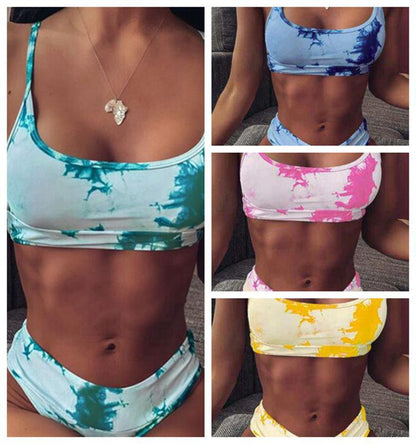 Gradient High Waist Bikini by Cristina Gore