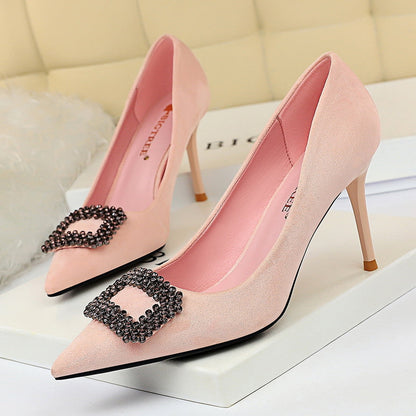Tocuri stiletto elegante cu strasuri de Cristina Gore