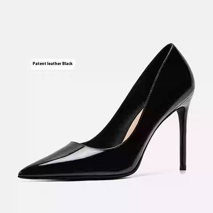 Tocuri stiletto elegante din piele de la Cristina Gore