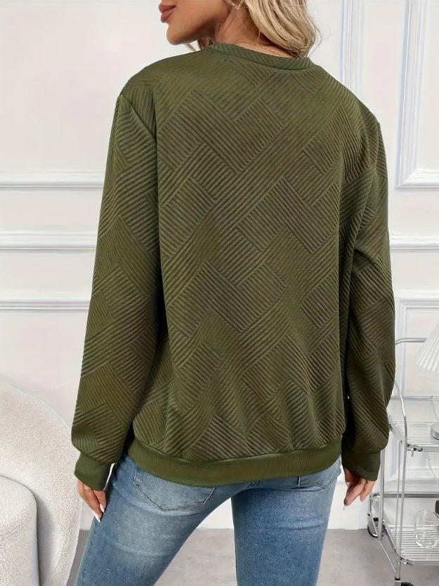 Hanorac Cristina cu mânecă lungă, tiv asimetric și nasturi