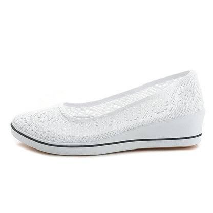 Pantofi cu talpă joasă Cristina - pânză respirabilă și confortabilă