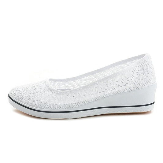 Pantofi cu talpă joasă Cristina - pânză respirabilă și confortabilă