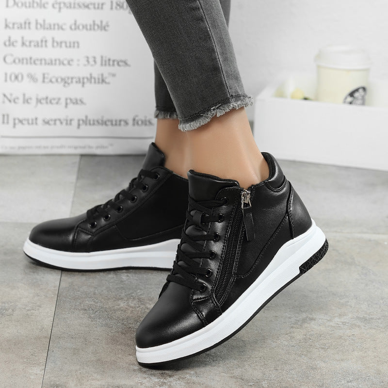 Sleek Leather Sneakers Cristina Gore Board Shoes