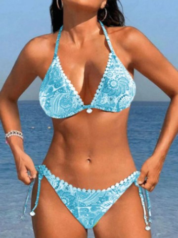 Bikini cu imprimeu vibrant de Cristina Gore
