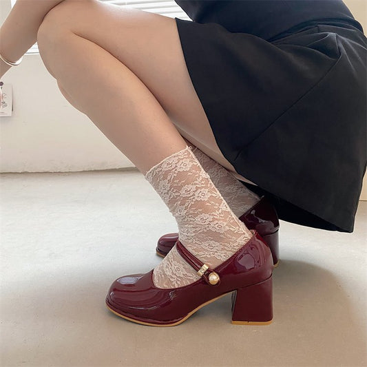 Retro Mary Jane High Heels by Cristina Gore