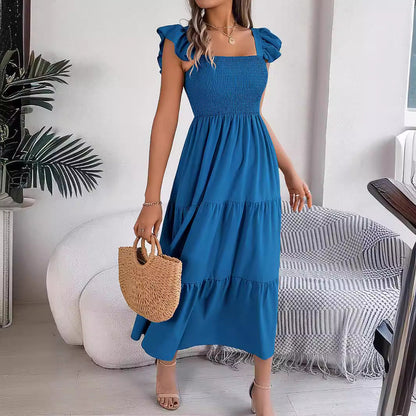 Elegant Cristina Gore Sleeveless Midi Summer Dress