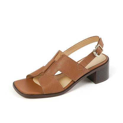Sandale elegante cu toc gros de Cristina Gore