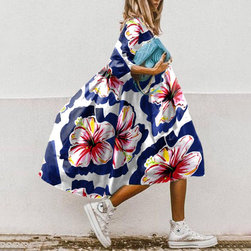 Rochie Cristina Sweet - Inspirație florală de vară, croială lejeră