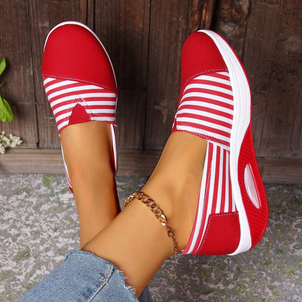Striped Lightweight Slip-On Cristina Gore Women's Shoes
