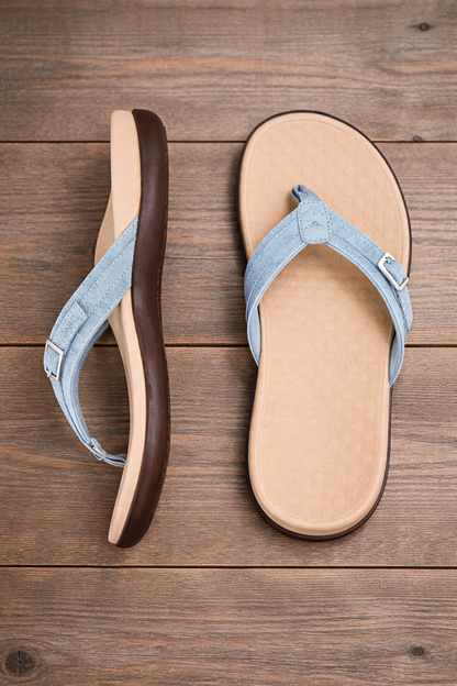 Șlapi de damă Cristina – Toc jos și ușor