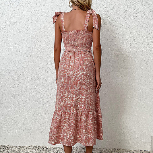 Rochie midi florală fără spate de Cristina Gore