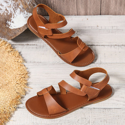 Sandale plate cu velcro Cristina Gore, inspirate de Pinterest