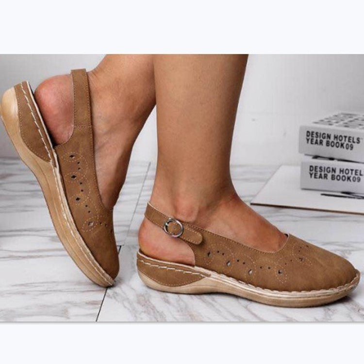 Sandale plate Cristina cu talpă Tendon Comfort