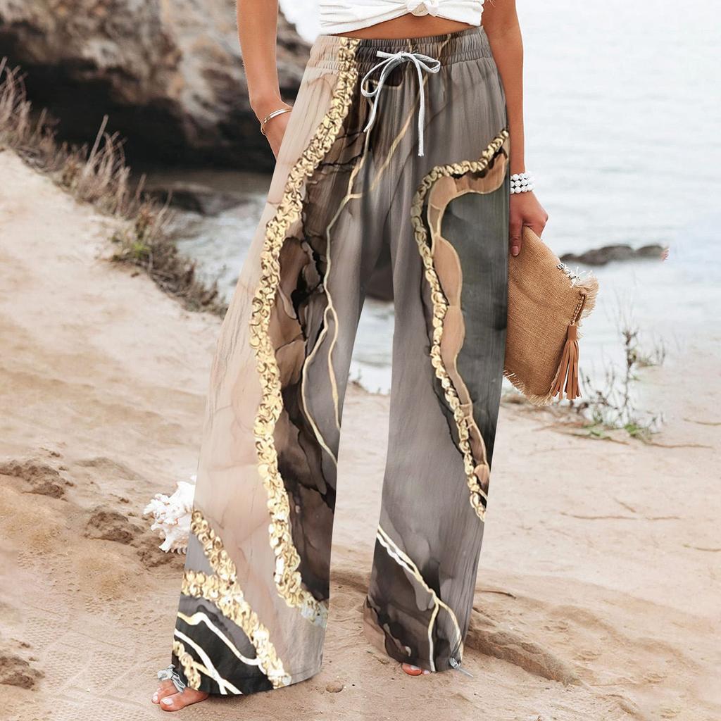 Boho Botanical Cristina Gore Women's Wide-Leg Pants