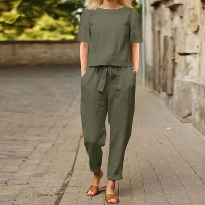Set vintage de lenjerie de pat de Cristina Gore - Ținută Capri de vară