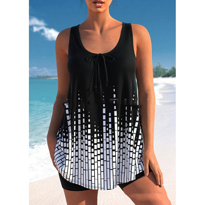 Costume de baie chic cu imprimeu mărime mare de Cristina Gore