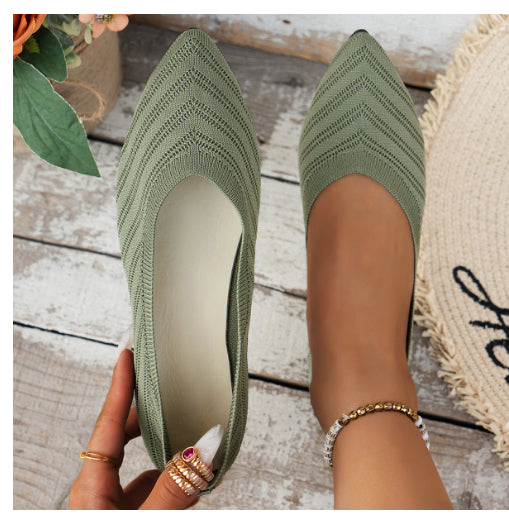 Balerini Cristina cu vârf pătrat - Confortabili și stil jos