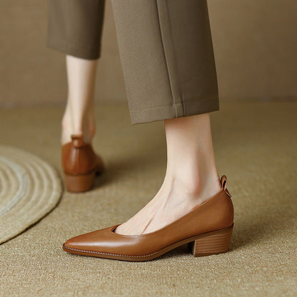 Tocuri joase elegante din piele de oaie de Cristina Gore