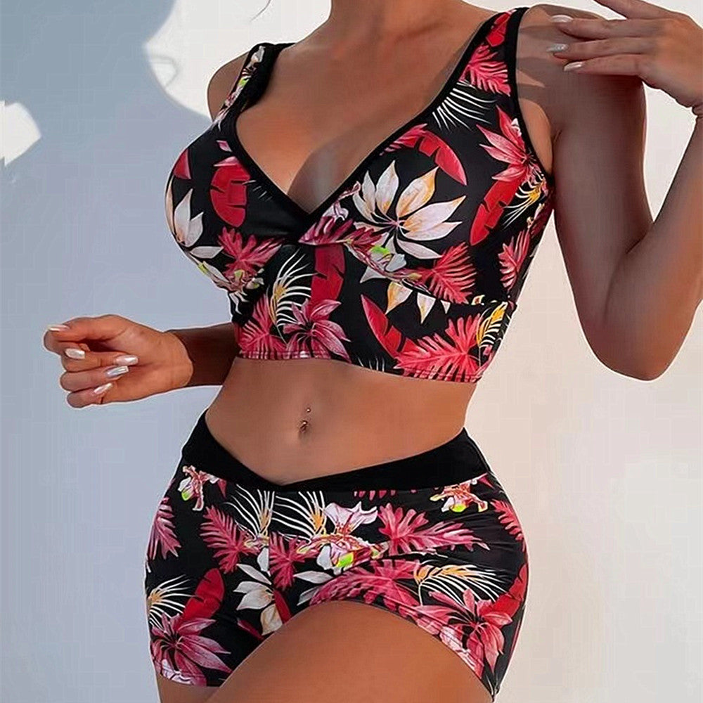 Bikini boxer cu imprimeu vibrant de Cristina Gore