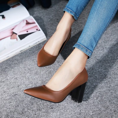Chic Block Heel Pumps Cristina Gore High Heels