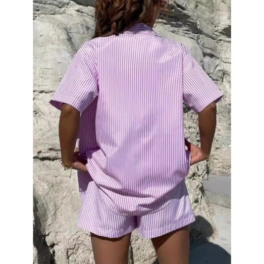 Set elegant de două piese cu dungi de Cristina Gore