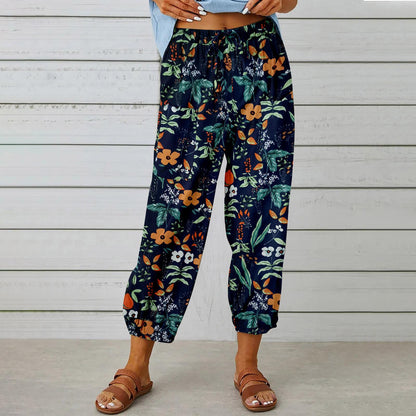 Salopetă de zi cu zi cu imprimeu floral boho Cristina Gore