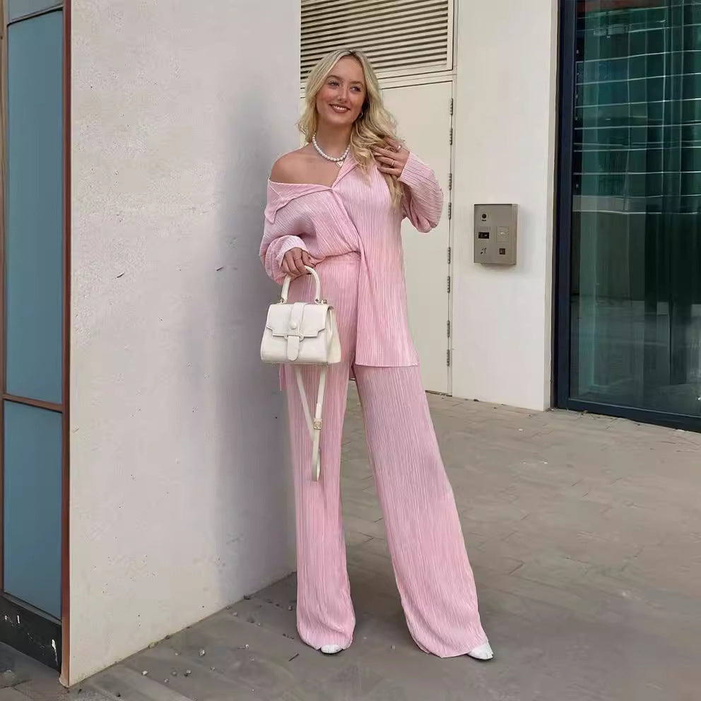 Set de două piese plisate Cristina - Șic și confort urban