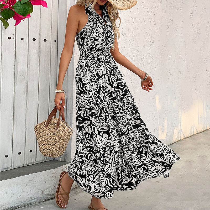 Rochie elegantă cu imprimeu floral de Cristina Gore