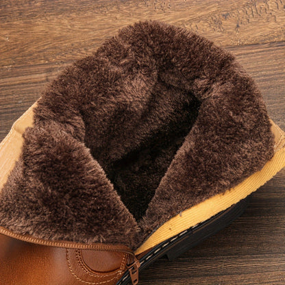 Ghete de damă Cristina - Blană artificială și fermoar confortabil