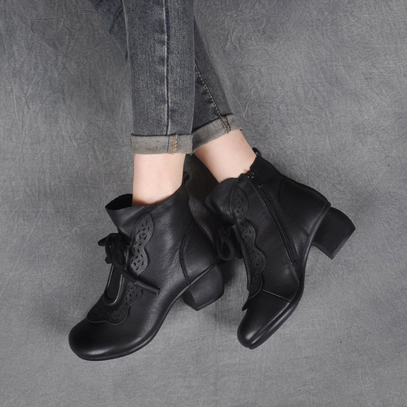 Ghete Cristina din piele de vacă - Martin National Style