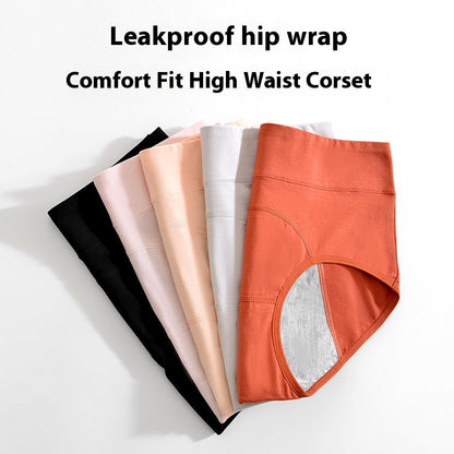 Chiloți Cristina din bumbac cu talie înaltă și impermeabili