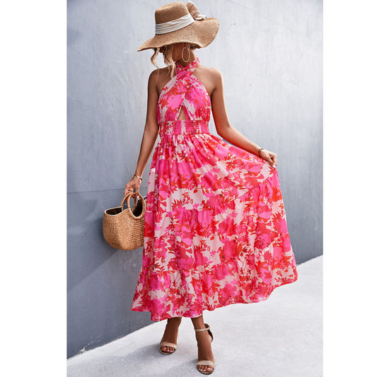 Chic Halter Backless Dress by Cristina Gore