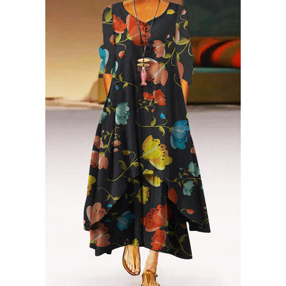 Rochie artistică florală leagăn de Cristina Gore