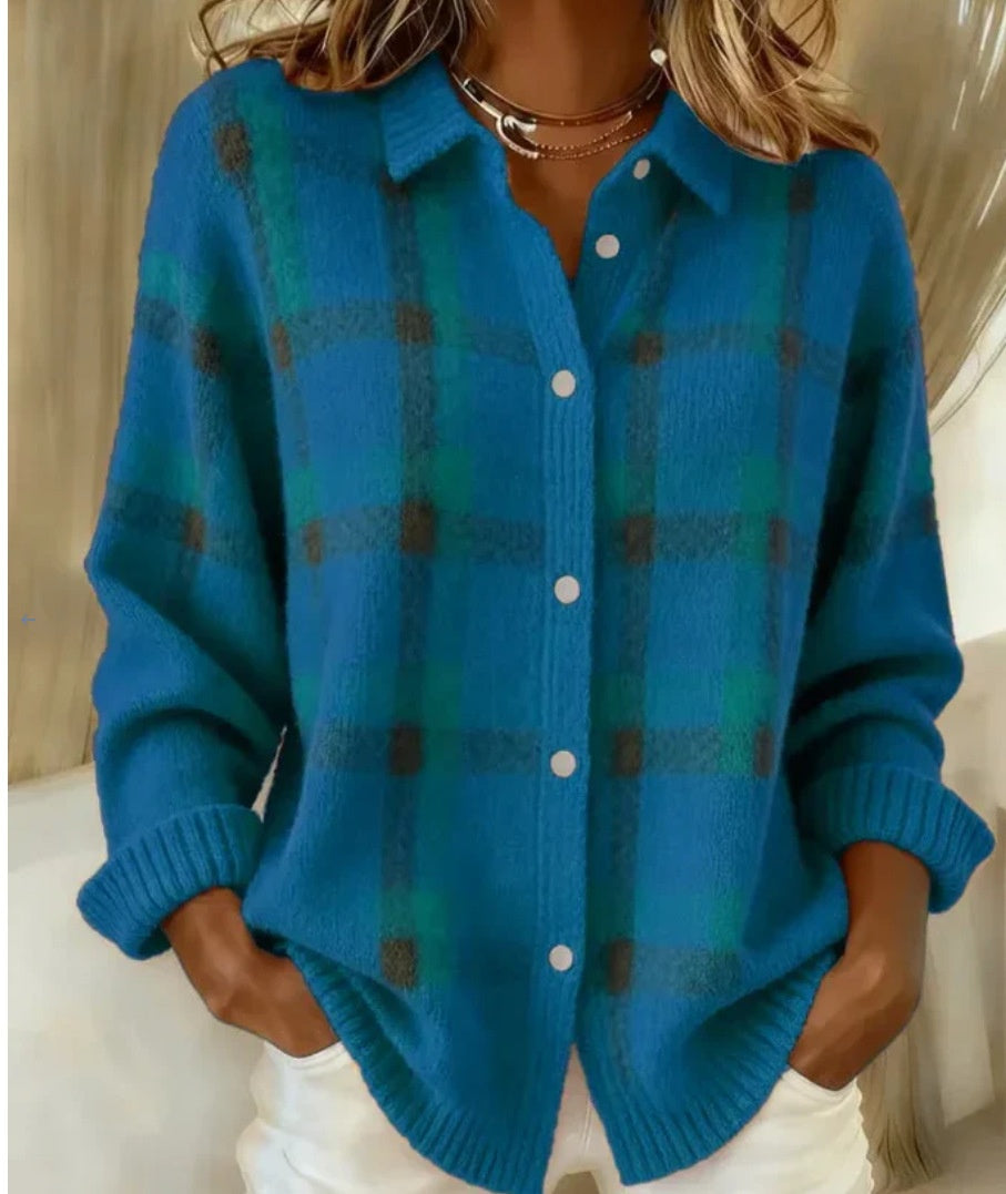 Bluză cardigan confortabilă cu dungi de Cristina Gore