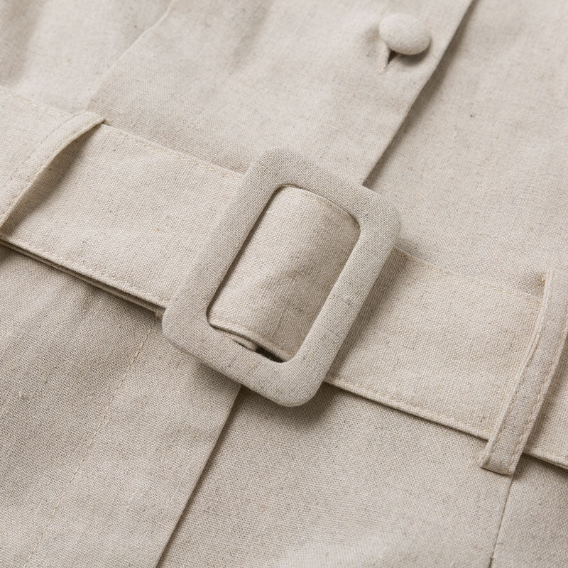 Salopetă Cristina din bumbac - Stil de vară cu curea