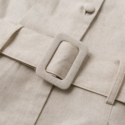 Salopetă Cristina din bumbac - Stil de vară cu curea