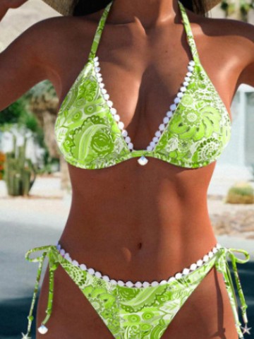 Bikini cu imprimeu vibrant de Cristina Gore