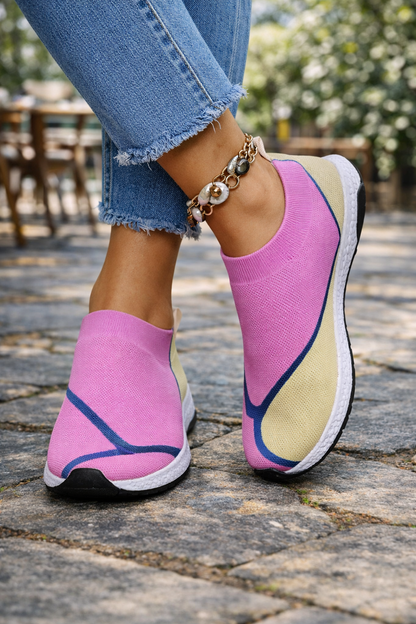 Teniși Cristina Color Block - Confort respirabil din plasă